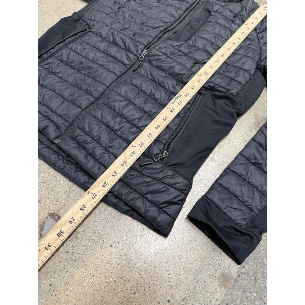 The North Face Mens‎ Thermoball Hybrid Jacket Black Quilted Full Zip Medium